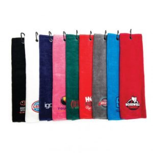 Serviette de golf velours brodée - regigolf