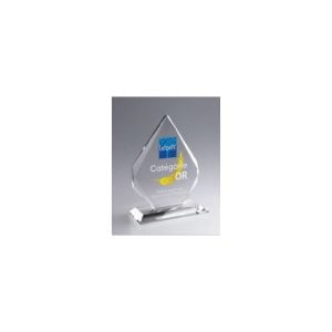 Trophé balle en cristal