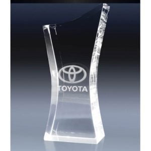 Trophé en verre