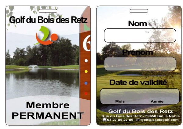 badge de sac golf souple - regigolf