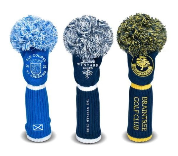 couvre bois pompon brode - regigolf