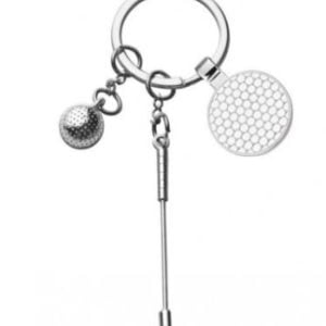 porte clef golf metal argente - regigolf