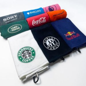 serviette golf logo 4 couleurs - regigolf