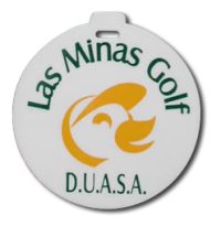 badge de sac rond plastique