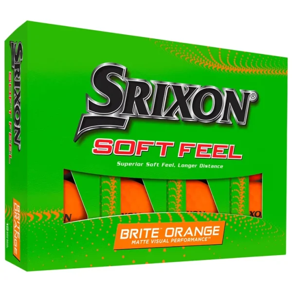 balles srixon soft feel orange lgootées