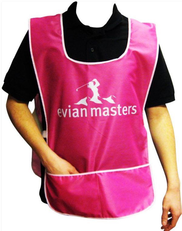 chasuble dossard golf avec logo