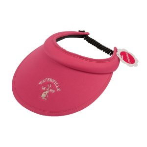 visiere femme golfeuse logotée