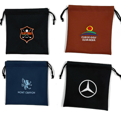 pochette accessoies de golf brodée