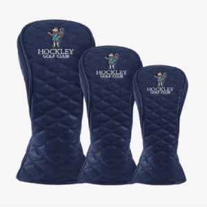 couvre clubs simili cuir logo brode